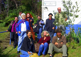 A colourful group – community workers, volunteers and visitors. (Photo provided by Rendt Gorter)